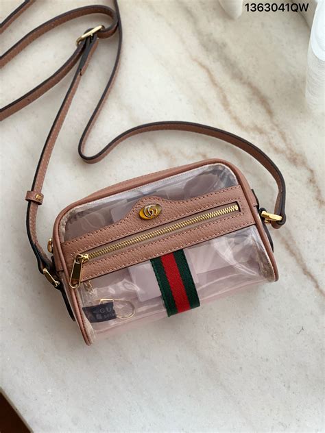 clear gucci bag|transparent gucci bag.